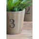 A & B Home Thornton 3-Piece Brown Flower Planter Set-4