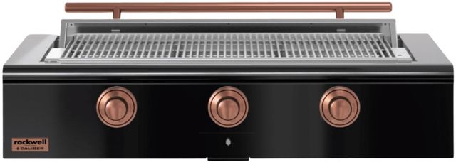 Caliber™ Rockwell Social 3-Burner Gloss Black Built-In Natural Gas Grill with Copper Hardware-0