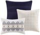 Olliix by Madison Park Blue King/California King Cali 6 Piece Reversible Coverlet Set-1