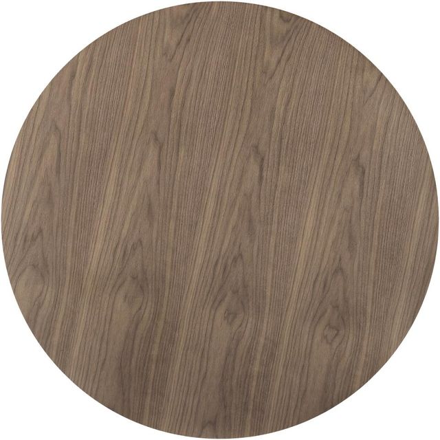 Coaster® Cora Walnut Round Dining Table with Black Base-1