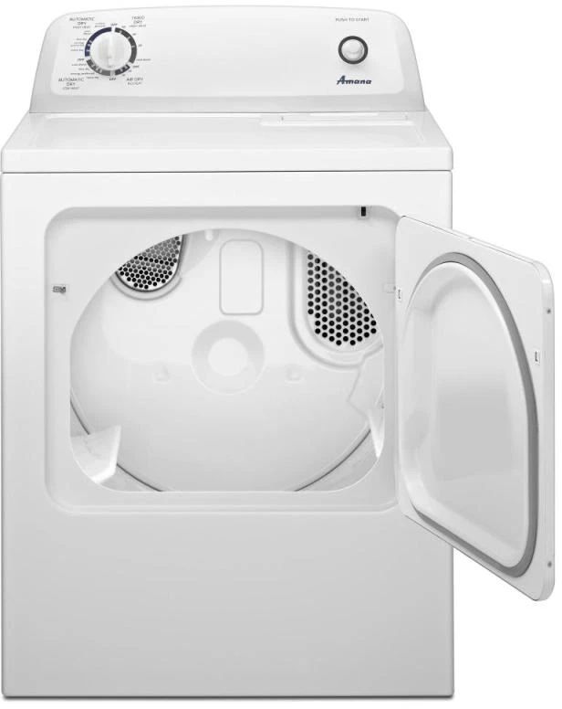 Amana® 6.5 Cu. Ft. White Front Load Gas Dryer-1