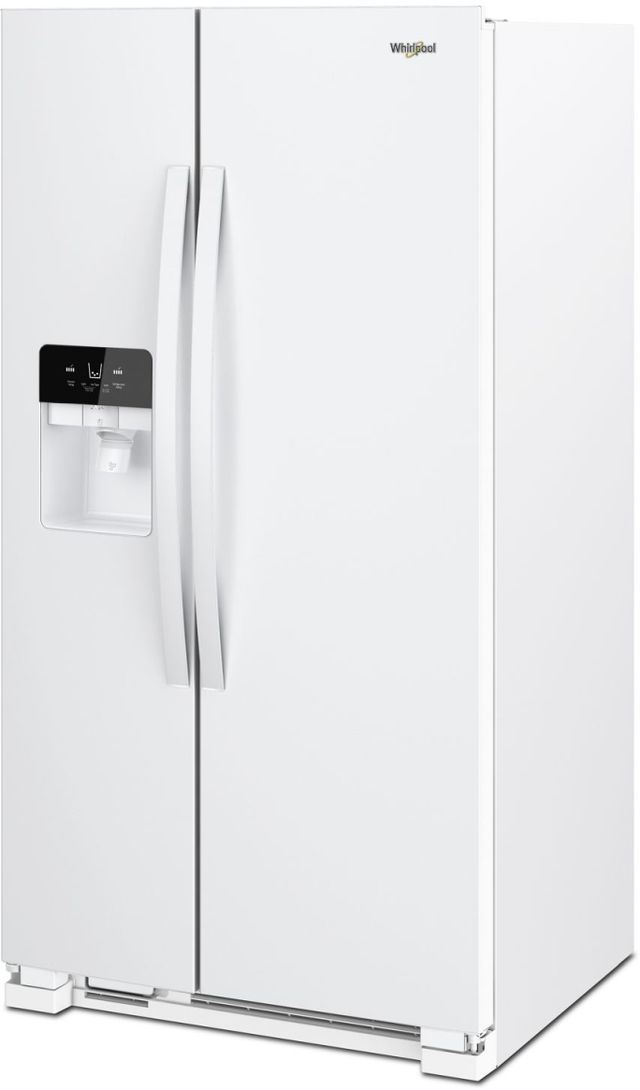 Whirlpool® 33" 21 Cu. Ft. White Side-by-Side Refrigerator-1