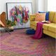 Surya Tilda Bright Pink 59"x51" Throw Blanket-1