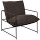 Armen Living Rogan Black/Brown Chair-0