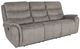 New Classic® Home Furnishings Kamari Gray Dual Manual Reclining Sofa-0