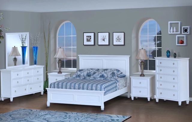 New Classic® Home Furnishings Tamarack White Twin Bed-1