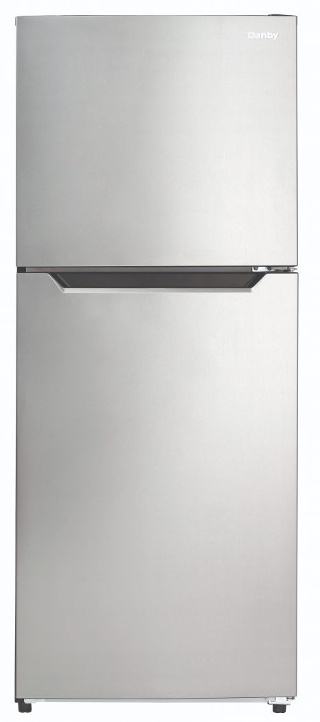 Danby® 10.1 Cu. Ft. Stainless Look Apartment Size Top Freezer Refrigerator-0