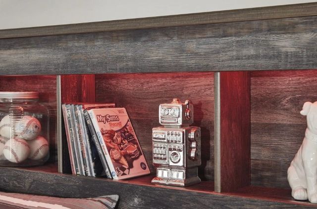 Signature Design by Ashley® Drystan Multi Youth Full Bookcase Bed with 4-Drawer Storage-2