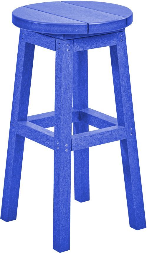 C R Plastics Generation Line Blue Counter Stool-0