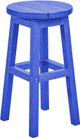 C R Plastics Generation Line Blue Counter Stool-0