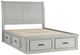 Homelegance® Willowbrook Light Gray King Storage Platform Bed-4