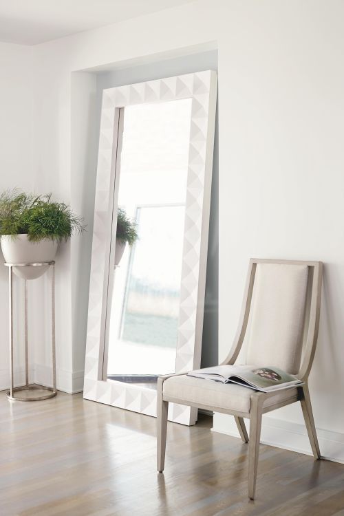 Bernhardt Axiom Beige/Linear Gray Dining Side Chair-2