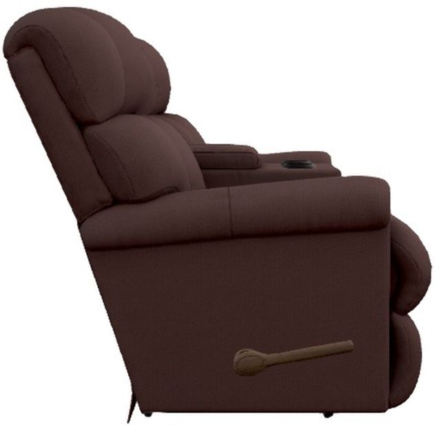 La-Z-Boy® Pinnacle Umber Leather Manual Wall Reclining Loveseat with Console-1