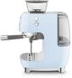 Smeg 50's Style Pastel Blue Espresso Machine-1