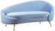Moe's Home Collection Abigail Blue Chaise-1