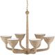 Currey & Company Gold/Sugar White Marbella Chandelier-2