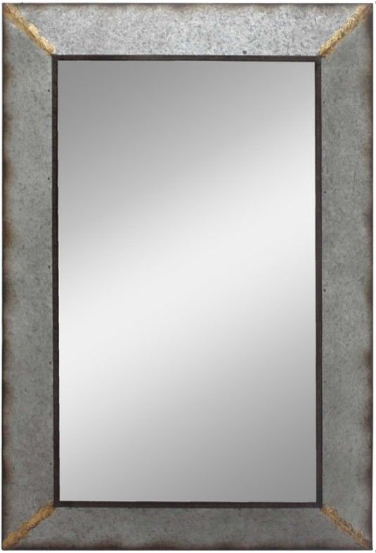 Classy Living Industrial Metal Wall Mirror-0