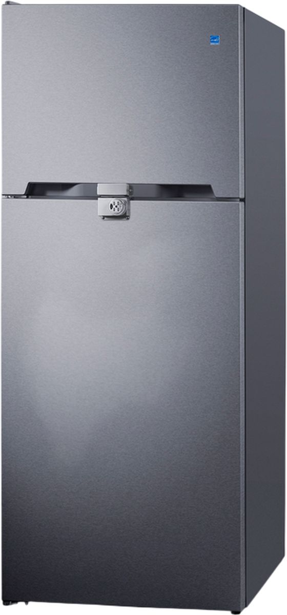Summit® 28" 14.3 Cu. Ft. Stainless Steel Counter Depth Top Freezer Refrigerator-1