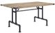 ACME Furniture Edina Oak Top Dining Table with Sandy Black Base-0