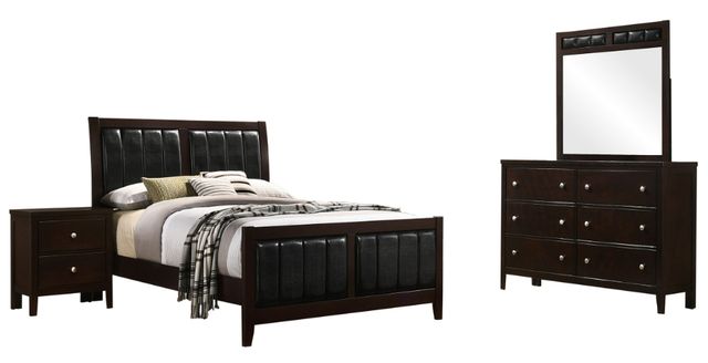 Coaster® Carlton 4-Piece Cappuccino Twin Bedroom Set-0