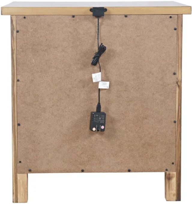 Jofran Inc. Claremont Brown Power Nightstand-3