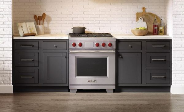 Wolf 30" Stainless Steel Freestanding Dual Fuel Range