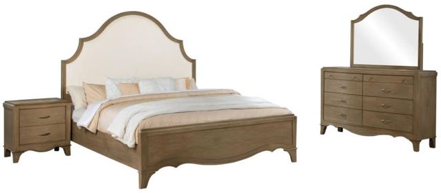 Coaster® Revello 4-Piece Ecru/Washed Mango Eastern King Bedroom Set-0
