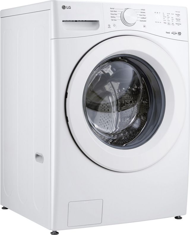 LG 4.5 Cu. Ft. White Front Load Washer with AI Wash-2