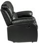Homelegance® Cranley Black Double Manual Reclining Loveseat-3