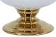 A & B Home Gold/White Ceramic Flower Vase-3