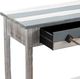 Crestview Collection Nantucket Blue/White Console Table with White Frame-3