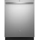 GE® 24" Stainless Steel Built-In Dishwasher with with Sanitize Cycle and Dry Boost-0