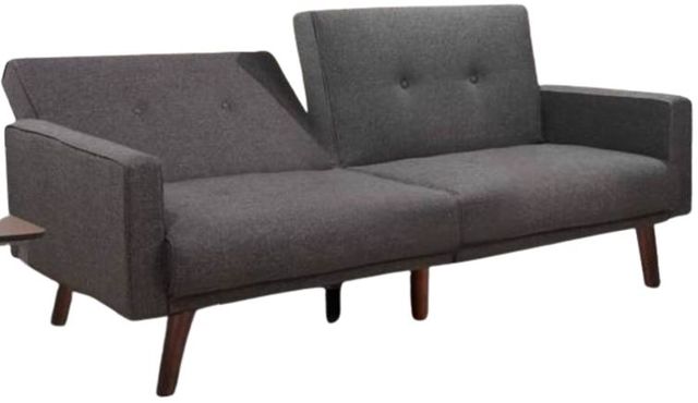 Milton Greens Stars Gray Split Back Button Tufted Futon Couch-1