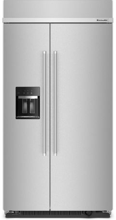 KitchenAid® 42 in. 25.1 Cu. Ft. Stainless Steel Built In Counter Depth Side-by-Side Refrigerator