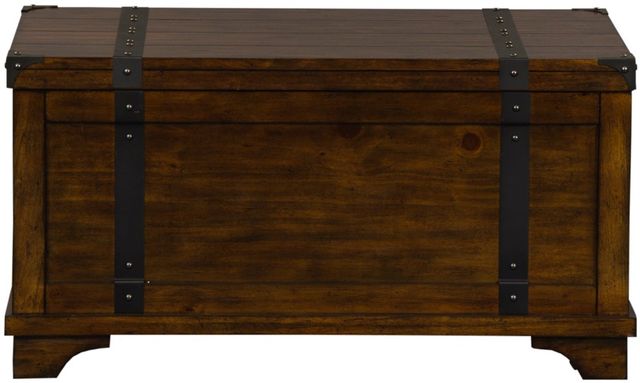 Liberty Furniture Aspen Skies Russet Brown Storage Trunk-2