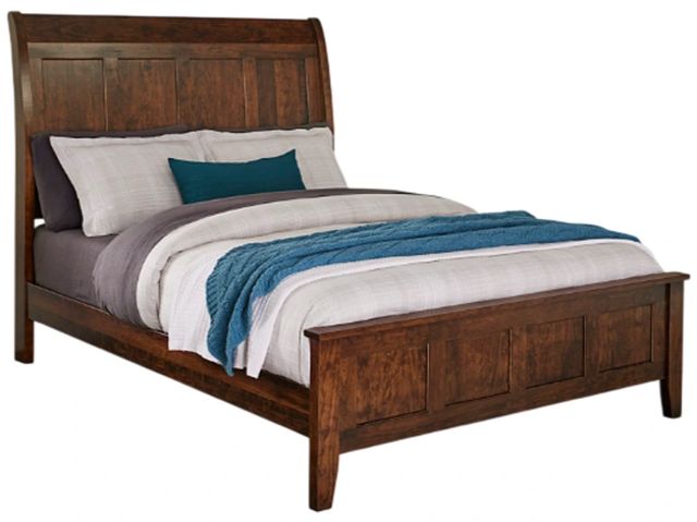 Archbold Furniture Customizable Amish Essentials Belmont Cherry King Sleigh Bed-0