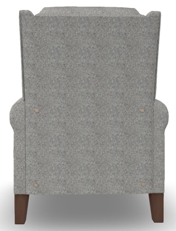 Best® Home Furnishings Customizable Joanna Power High Leg Recliner with Power Tilt Headrest and Dark Walnut Legs-3