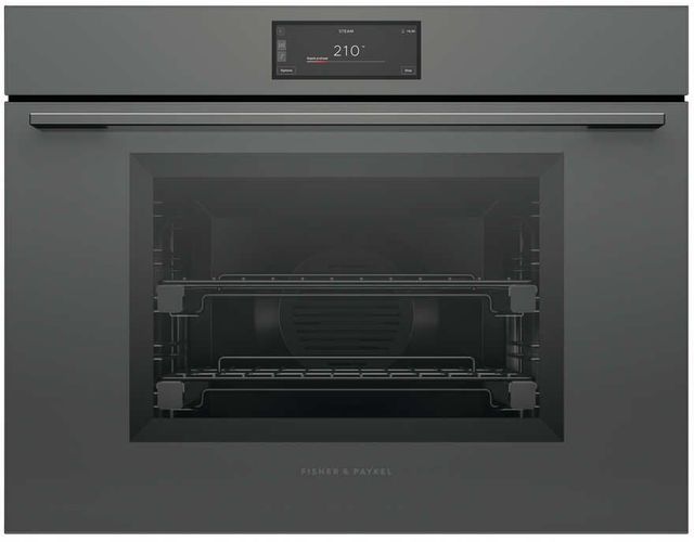 Fisher & Paykel Series 11 Minimal 30" Grey Glass Combination Steam Oven-0