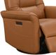 Leather Italia™ Cambria Jennings Camel Power Swivel Glider Recliner-1