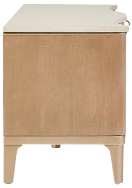 Michael Amini® Malibu Crest Blush/Pearl TV Console-3