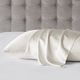 Olliix by Madison Park Silk Ivory Queen Mulberry Single Pillow Case-3