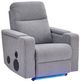 Signature Design by Ashley® Pineland Pewter Power Glider Recliner with Audio System-0