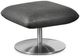 Bassett® Furniture Ranlo Graphite/Brushed Stainless Ottoman-0