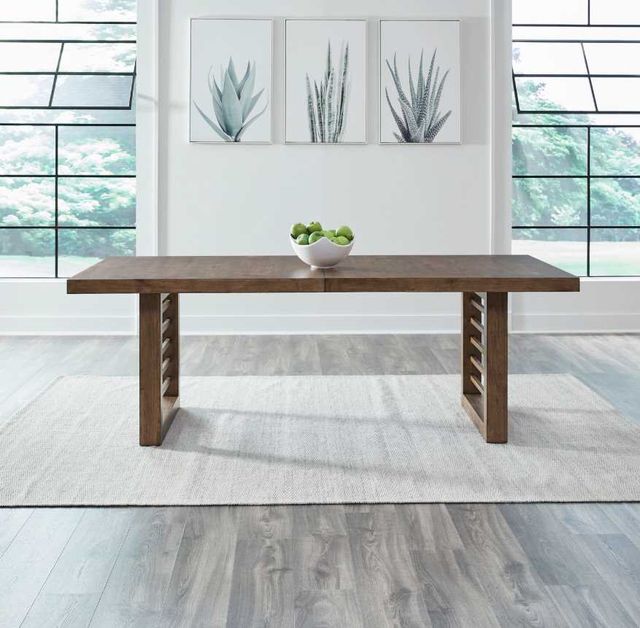 Liberty Furniture Shaker Lakes Harvest Brown Double Pedestal Table-3