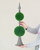 A & B Home Green Sphere Faux Boxwood Topiary on Metal Spire-4