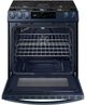 Samsung BESPOKE 30" Fingerprint Resistant Navy Steel Slide-In Gas Range-1