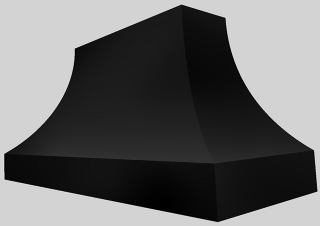 Vent-A-Hood® Designer Series 60" Black Wall Mounted Range Hood-1