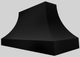 Vent-A-Hood® Designer Series 60" Black Wall Mounted Range Hood-4