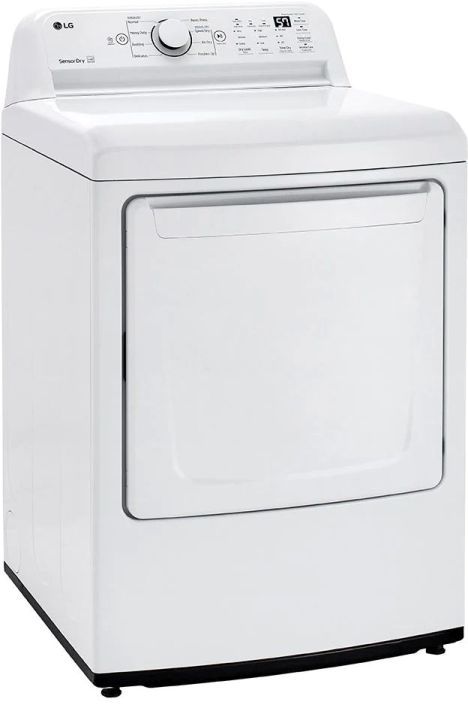 LG 7.3 Cu. Ft. White Front Load Gas Dryer-1