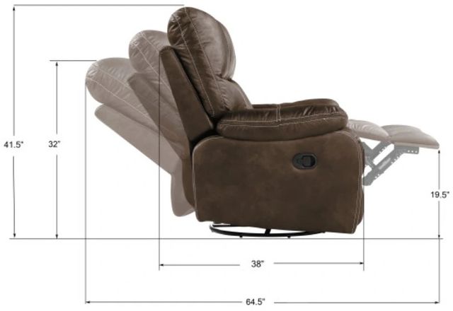 Emerald Home Jessie James Brown Power Reclining Sofa-2